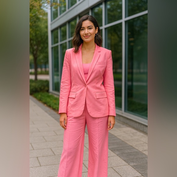 Mac Duggal Pants - Mac Duggal Vibrant Pink Women's Pantsuit Size XS
